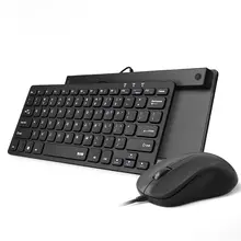 BOW 軽量 USB有線 キーボード＆マウスセット【静音・ノートパソコン用】