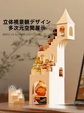 階段型デザインのデスクトップ収納ラック【オフィス用・フィギュアディスプレイ】
