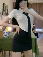 女性用デザイン性のあるショート袖シャツ【フィット感・ウエストマーク・白】