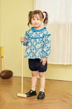 セットアップ キッズ ガールズ トップス ショートパンツ 雲柄 おしゃれ 春 秋「moimoln」