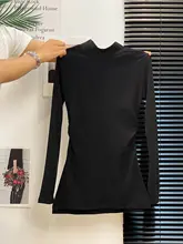 暖かく快適！長袖ハイネックトップス【極上の柔らかさ・中長丈・秋冬用】