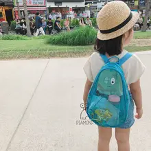 可愛いカートゥーンデザインの透明な子供用バックパック【PVC素材・ビーチやプール用】