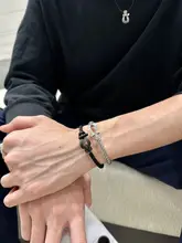 シンプルで高級感のある馬蹄型ブレスレット【男性用・カップルデザイン】