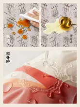 防水・防油のリネン風テーブルクロス【フランス風・高級感・お手入れ簡単】
