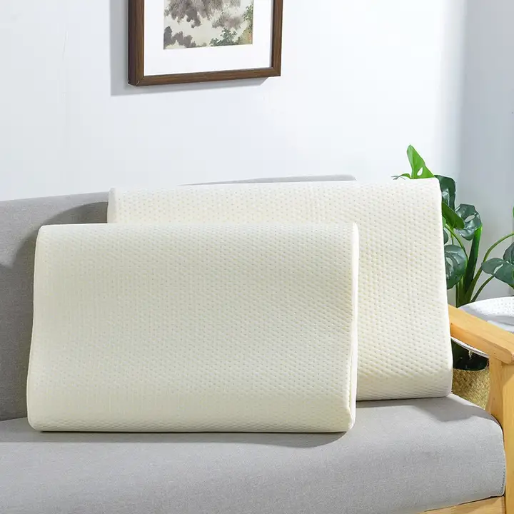 マッサージ用枕【記憶泡沫・コットンカバー・曲線デザイン・大人用】