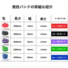 学校用 トレーニング用ラバー抵抗バンド【ストレッチ・ヨガ・エクササイズ対応】