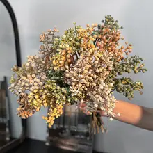 造花 ドライフラワー ヴィンテージ オータムカラー 実もの リビング インテリア テーブルフラワー DIY 置物