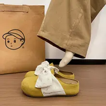 リボン付きの厚底サンダル【オープントゥ・女性用・夏用】