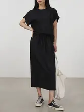 MAISON GABRIELLE 20mm シルクサテンスリーブレストップス【シンプル・気品あるデザイン】