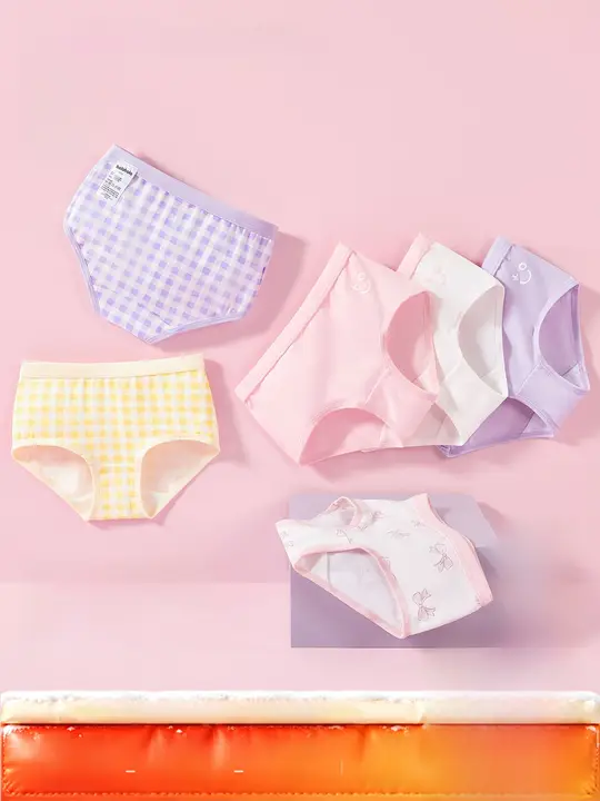 ボクサーパンツ キッズ ガールズ 綿 5枚セット 「Balabala」