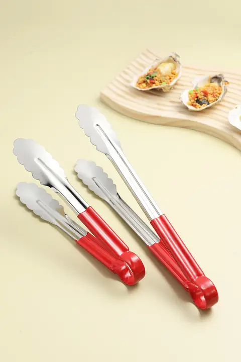ステンレス製 バーベキュー食材トング【アウトドア・キッチン用品】