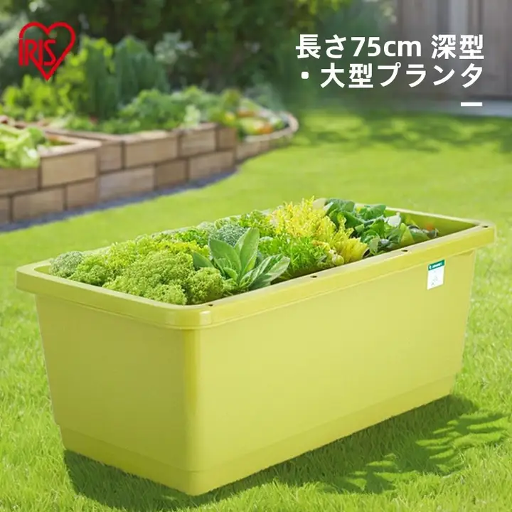大容量プラスチック長方形植木鉢【家庭用・バルコニー向け】