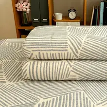 全棉加工の厚手ベッドカバー【学生寮用・デュアルサイズ・極上の柔らかさ】（セットアップ対応）