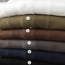 コットン ヘンリーネック メンズ ビッグサイズ 秋 アメリカンビンテージ ロングスリーブ Tシャツ