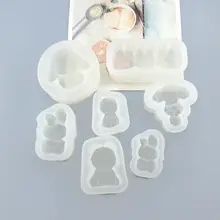 西高地シリーズモールド まばたきウサギ・おもちゃウサギ・巻き毛小犬のDIY手作りモールド