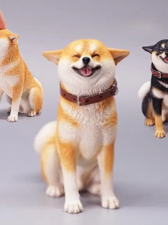 JXK公式】柴犬フィギュア ハッピーチャイニーズモデル