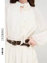 シンプルで可愛いデザインのAラインワンピース【ウエストリボン・春先対応・フレアスカート】