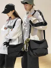 カジュアルキャンバスショルダーバッグ【大学生向け・通勤用・スリムデザイン】
