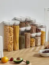 食品保存に最適！密閉型透明プラスチック収納ボックス【家庭用・防湿・フタ付き】