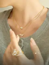 シンプルなロックチェーンデザイン！星光ネックレス【重ね付けやすい・贈り物に最適】