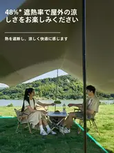 大判八角形アウトドアテント【防雨・日よけ・UVカット・531×530cm】