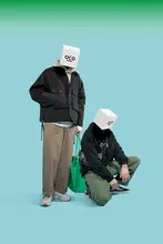 男女兼用 ワイドレッグカジュアルパンツ【ストレート・ルーズフィット・コットン】