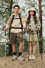 Camel 軽量カーボンファイバー登山杖【伸縮式・折りたたみ・アウトドア用】