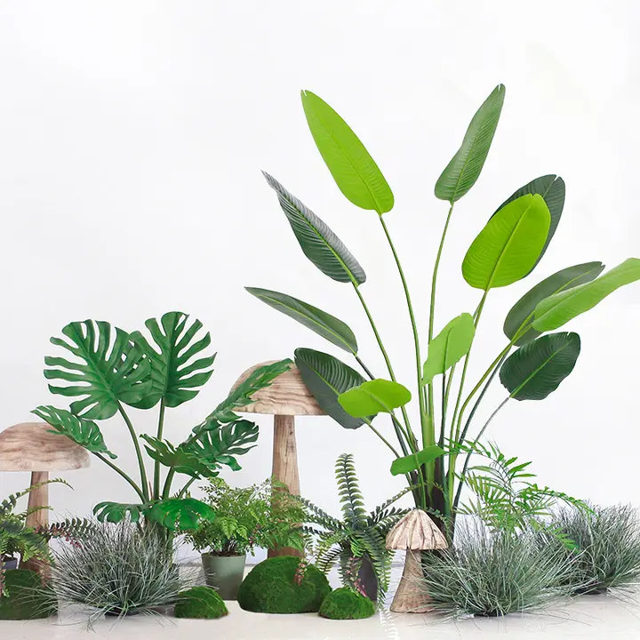 大きな観葉植物 バナナツリー【色あせないデザイン・インテリア装飾用】