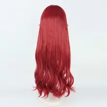 VTuberキャラクター用カラフルウィッグ【酒紅色】
