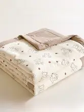 新型夏用冷却ケット【全棉・シングルサイズ・洗濯機対応】