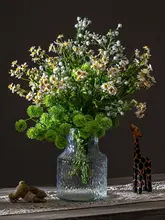 フェイクフラワー テーブルデコレーション マツバボタンの高級擬似花 芸術的な花飾り