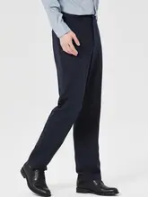 桑蚕絲とモーダル素材使用の秋用ストレッチパンツ【メンズ】