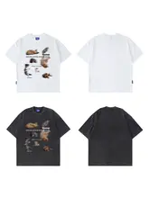 Tシャツ 半袖 メンズ ユニセックス ヘビーオンス ウォッシュ加工 ヴィンテージ アメカジ ストリート ルーズ 夏 ペア「WASSUP HEODS」