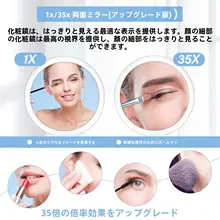 両面化粧鏡【ハイビジョン・デスクトップ用・コンパクト・学生寮向け】