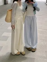 夏用 大きいサイズのパンツ【ゆったりフレア・ソフトな触感・杏色】（セットアップ対応）