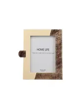 高級馬毛デザインの幾何学的フレーム付きトレイ【リビングや寝室のインテリアに最適】