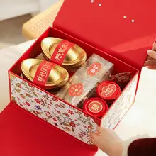高級手提げボックス【贈り物用・新年・お菓子や焼き菓子用】（セットアップ対応）