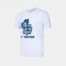 VICTOR バドミントン トレーニング用 ニット半袖Tシャツ【メンズ・スポーツウェア】