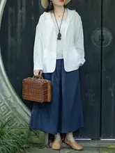 感あふれる麻製ワイドレッグパンツ【エレガントデザイン・ウエストゴム】（セットアップ対応）