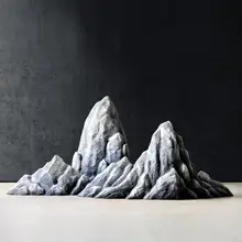 抽象的な雪山デザインの装飾オブジェ【ホテル・オフィス用・ディスプレイ装飾】