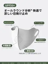 高性能 UVカット スポーツマスク【夏用・通気性・薄型・全顔カバー】