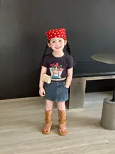 子供用キャラクタープリント半袖Tシャツ【夏用・伸縮性・おしゃれデザイン】（セットアップ対応）