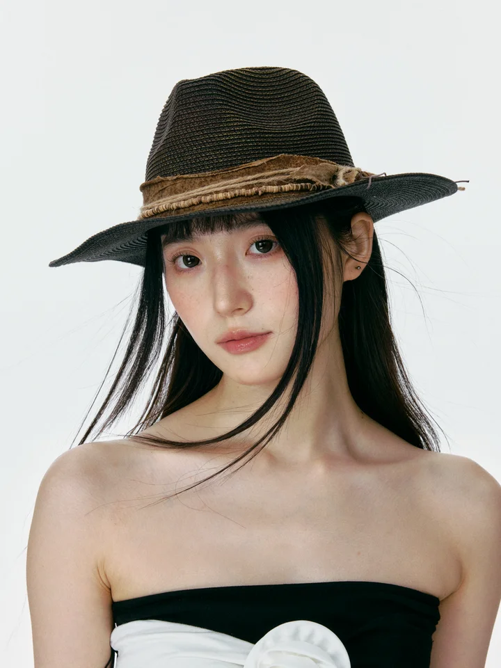 廃土風レトロデニムジャズハット【春夏用・アウトドア・日焼け防止】
