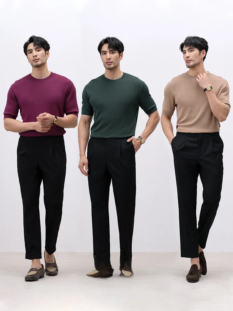 メンズ コーデの基本ルールとは？モダールニットTシャツで実践する夏のスタイルガイド