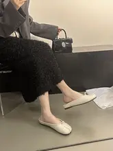 羊皮製 ヴィンテージ風 フラットトング サンダル【シルバー・スリップオン】