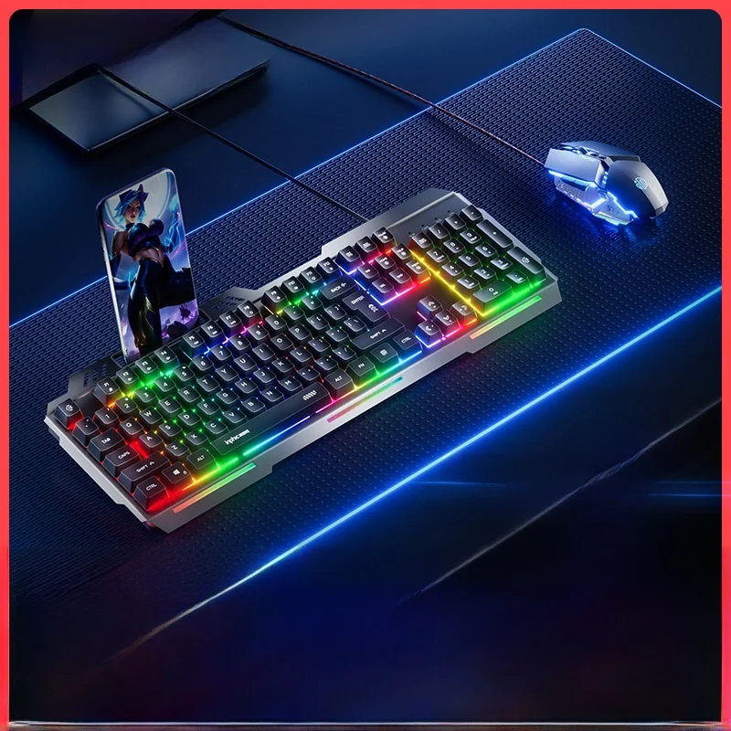 有線ゲーミングキーボードとマウスセット：低ノイズで快適なデスクトップPC使用を実現