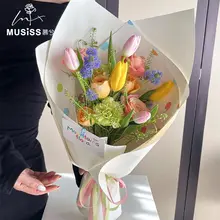 ドット柄フラワーラッピングペーパー【手作りDIY・ギフト・フラワーアレンジメント用】