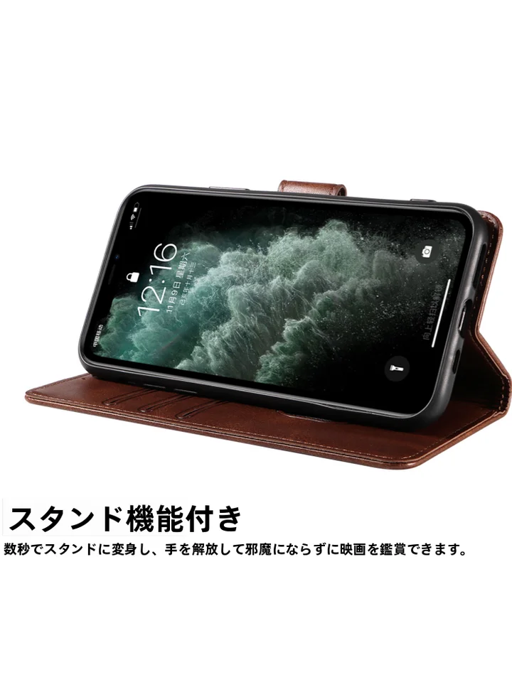 OPPO A3用 薄型フリップカバー【5G対応・全包型・防衝撃・カードポケット付き】