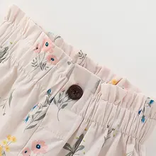 女児用 コットン製 夏用ショートパンツ【ウエストゴム・おしゃれデザイン】（セットアップ対応）