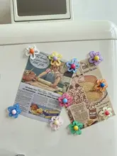 カラフルな花のデザインミニ冷蔵庫マグネット【磁石付き・装飾用】